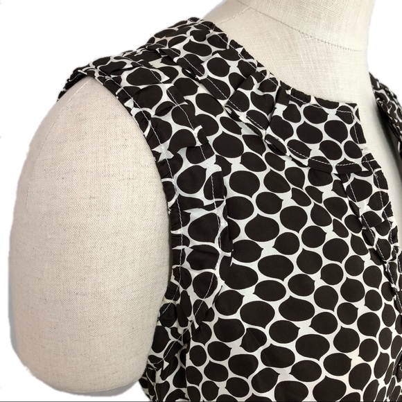 Talbots Silk Top Size 8 sleeveless Brown EUC - Picture 6 of 11